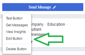 Redaguokite raginimo veikti mygtuką savo „Facebook“ puslapyje.