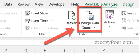 Excel pakeisti duomenų šaltinį