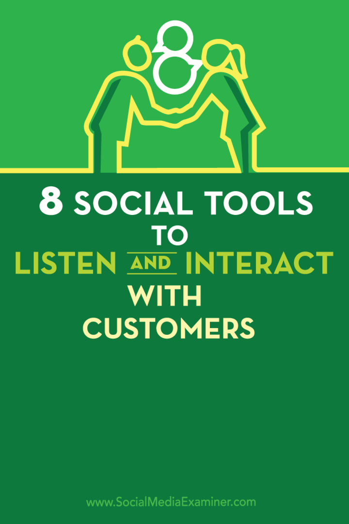 8 socialinės priemonės klausytis ir bendrauti su klientais: socialinės žiniasklaidos ekspertas