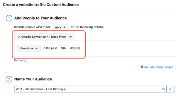 Sukurkite panašią „Facebook“ auditoriją, 2 žingsnis.