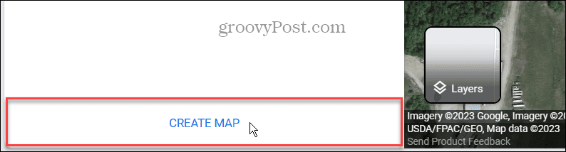 sukurti žemėlapio parinktį google maps