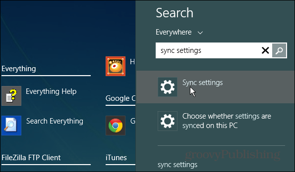 Ieškokite „Windows 8.1“