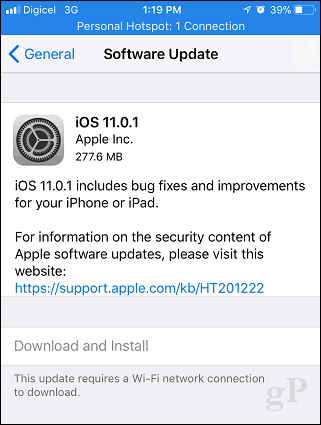 „Apple iOS 11.0.1“ išleista ir turėtumėte atnaujinti dabar