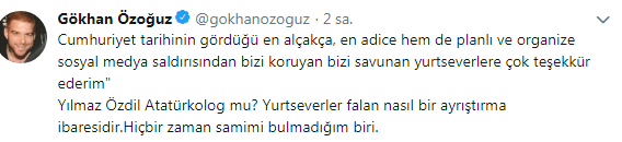 Griežta kritika iš Gökhano Özoğuzo į brangią Yılmazo Özdilo knygą!