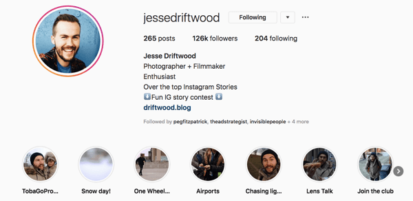 Jessie Driftwood „Instagram“ profilis.