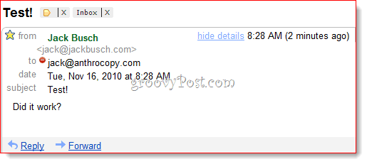 BCC Gmail pranešimų filtravimas