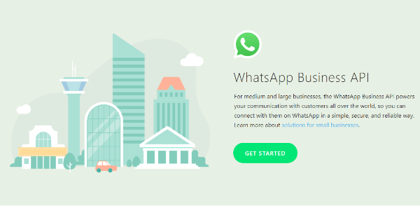„WhatsApp“ išplėtė savo verslo įrankius paleisdama „WhatsApp Business API“, leidžiančią valdyti vidutinio ir didelio verslo įmones ir klientams siųskite ne reklaminius pranešimus, pvz., priminimus apie susitikimus, informaciją apie pristatymą ar bilietus į renginius ir dar daugiau norma.