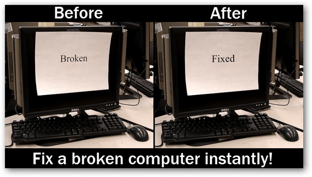 Išspręskite visas kompiuterio problemas naudodamiesi šiuo paprastu triuku!