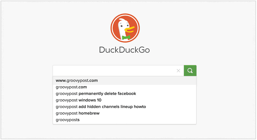 „DuckDuckGo“ svetainė