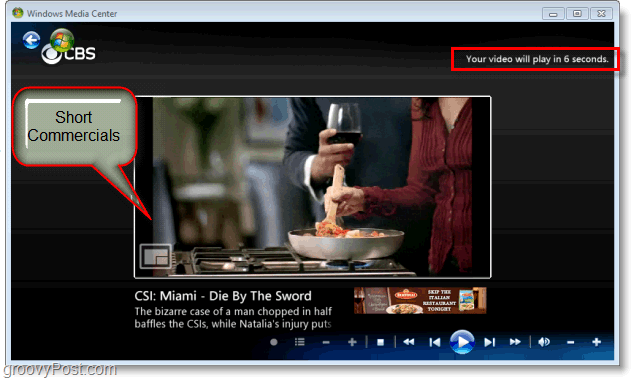 „Windows 7 Media Center“ - mėgaukitės trumpa reklama
