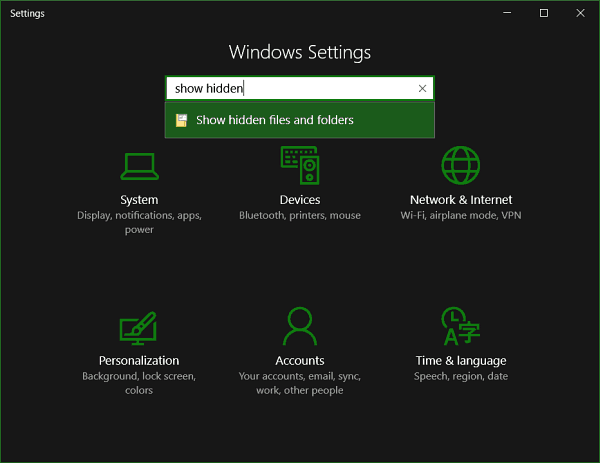 Kaip rodyti paslėptus failus ir aplankus „Windows 10“