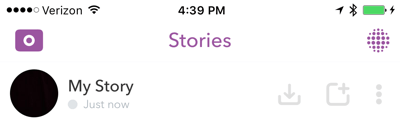 Kiekvienos dienos pabaigoje išsaugokite visą „Snapchat“ istoriją.