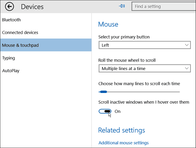 „Windows 10“ patarimas: slinkite Neaktyvus „Windows“, užveskite pelės žymeklį virš jų