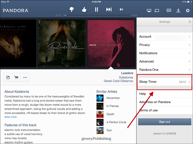 „Pandora“ prideda „iPad“ miego laikmačio funkciją