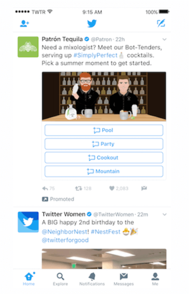 „Twitter“ išleido naujas, pritaikomas tiesioginių pranešimų korteles.