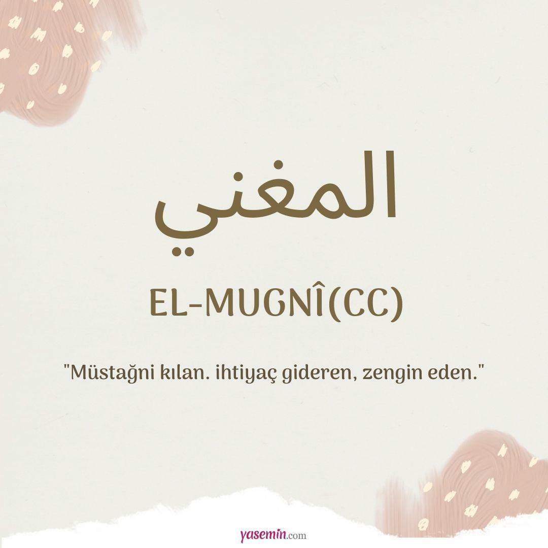 Ką reiškia Al-Mughni (c.c)?