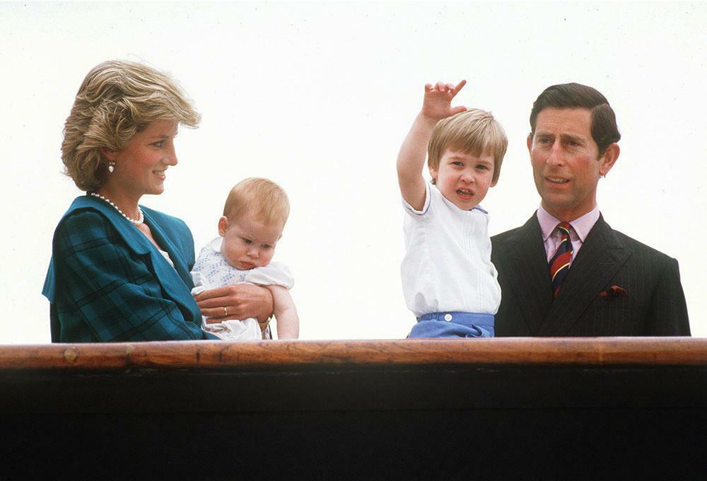 Princesė Diana, karalius Charlesas III ir jų vaikai