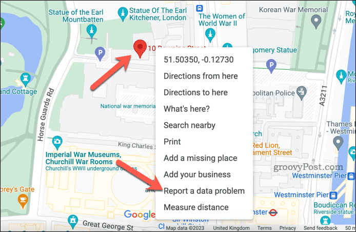 Pranešti apie „Google“ žemėlapių problemą