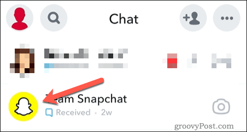 Atidarykite draugo piktogramą „Snapchat“.