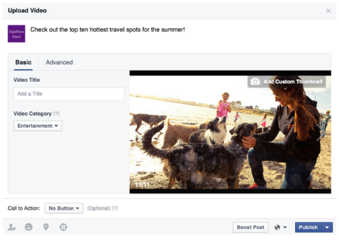 „Facebook“ vaizdo įrašų įkėlimo patobulinimai
