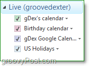 importuoti „Google“ kalendorių į „Windows Live“