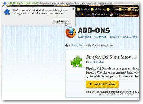 Firefox OS pridėti prie ff