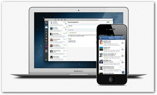 „Google“ perka „Mac“ ir „iPhone Mail Client Sparrow“