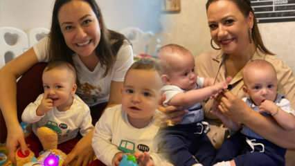 Nauja laidos vedėjos Ezgi Sertel poza su dvyniais vaikais! 