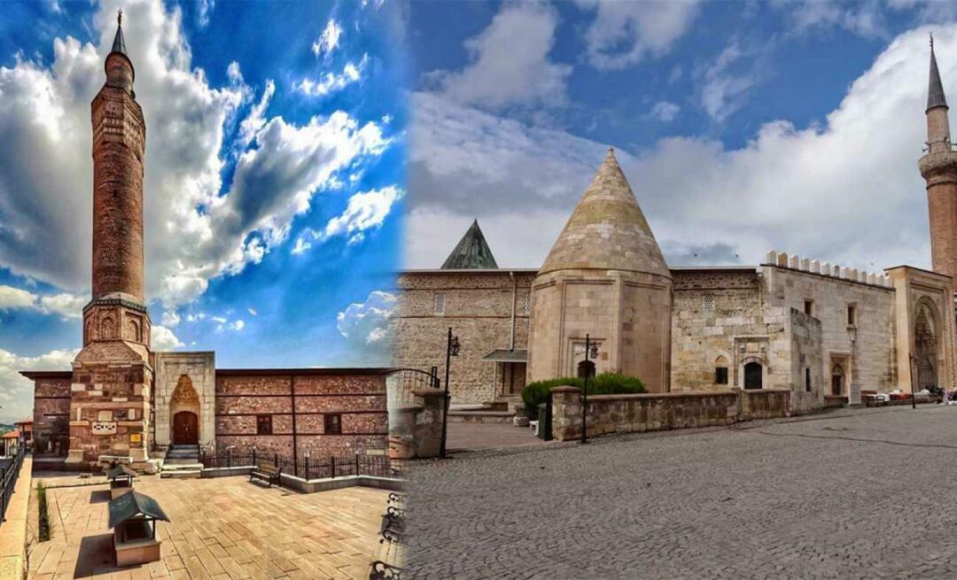 UNESCO pasaulio paveldo mečetės iš Ankaros ir Konijos. Arslanhane mečetė ir Eşrefoğlu mečetė