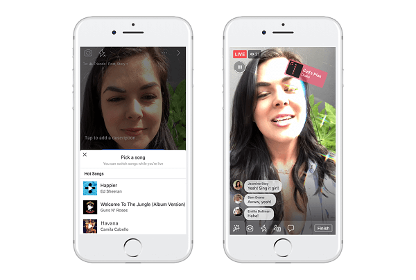 „Facebook“ bando „Lip Sync Live“ - naują funkciją, skirtą leisti vartotojams pasirinkti populiarią dainą ir apsimesti, kad ją dainuosite „Facebook Live“ transliacijoje.