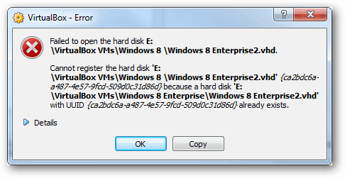 „virtualbox“ klaida - nepavyko atidaryti standžiojo disko uuid