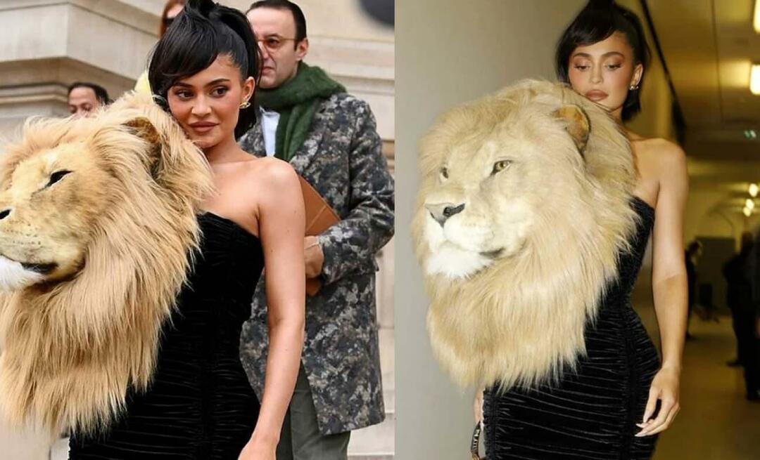 Kylie Jenner suknelė su liūto galva paliko atviras burnas! Tie, kurie tai matė, manė, kad tai tikra