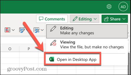 „Excel“ atidaryti darbalaukio programoje