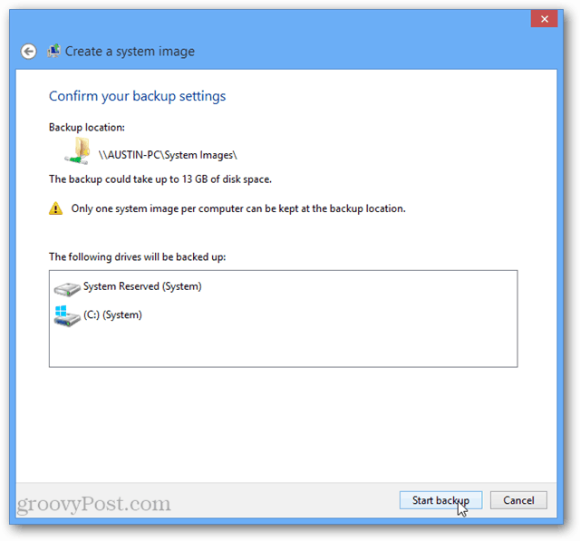 „Windows 8“ atsarginių kopijų kūrimas