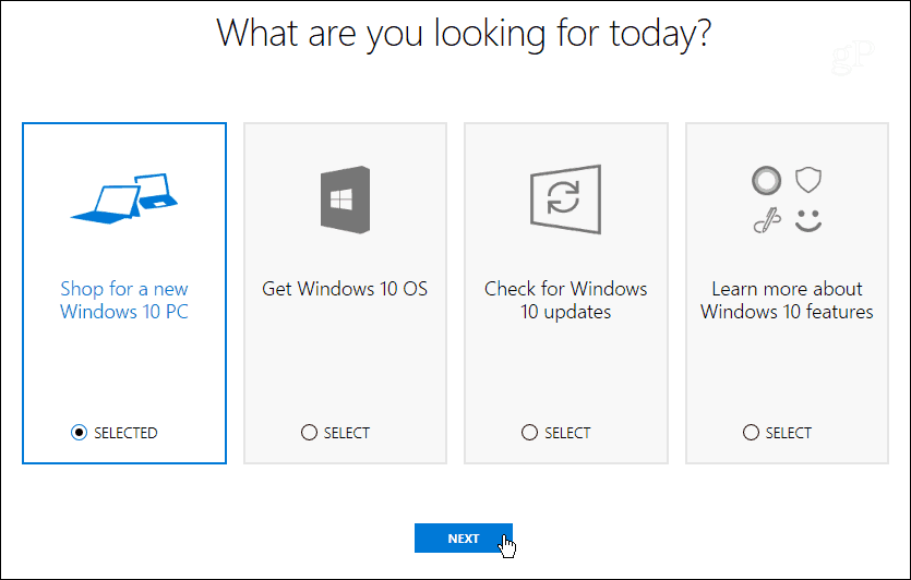 „Microsoft“ atidaro svetainę, kuri padės pasirinkti kitą „Windows 10“ asmeninį kompiuterį