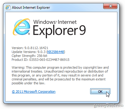 „Internet Explorer 9“