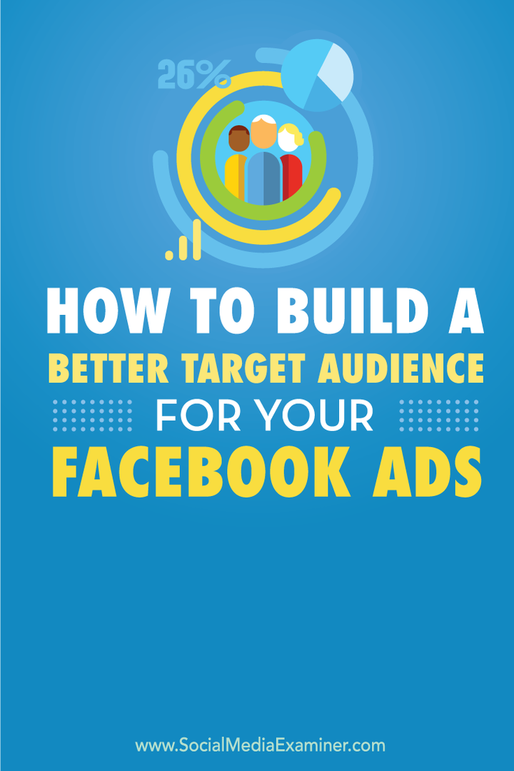 Kaip sukurti geresnę tikslinę auditoriją savo „Facebook“ skelbimams: socialinės žiniasklaidos ekspertas