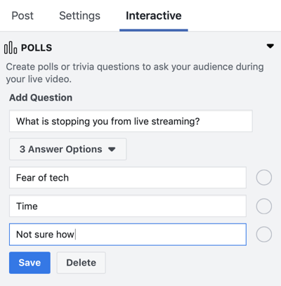 Kaip naudoti „Facebook Live“ savo rinkodaroje, 5 žingsnis.