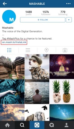 Paraginkite vartotojus spustelėti nuorodą, kuri pateks į straipsnį, susijusį su „Instagram“ nuotrauka.