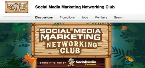 socialinės žiniasklaidos rinkodaros tinklų klubo antraštė
