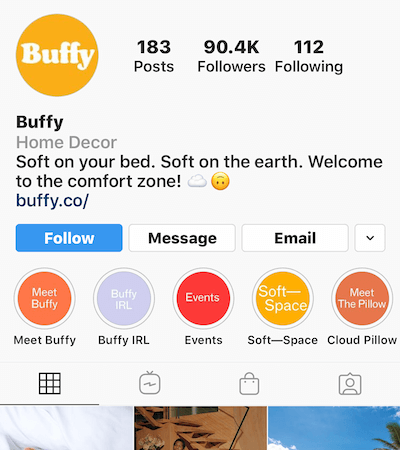 „Instagram“ pabrėžia albumus Buffy profilyje