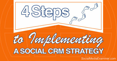 žingsniai įgyvendinant socialinę CRM