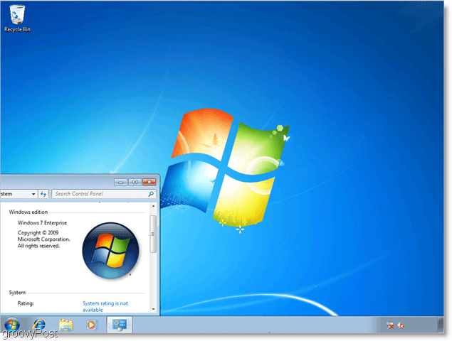 „Windows 7“ įmonė, veikianti kaip vhd
