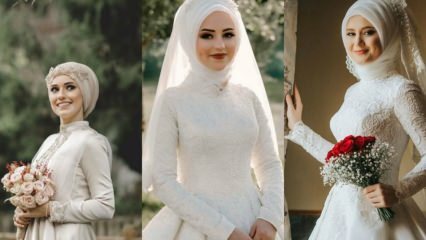 Vestuvių galvos apdangalų modeliai 2019 metų hidžabų madoje 