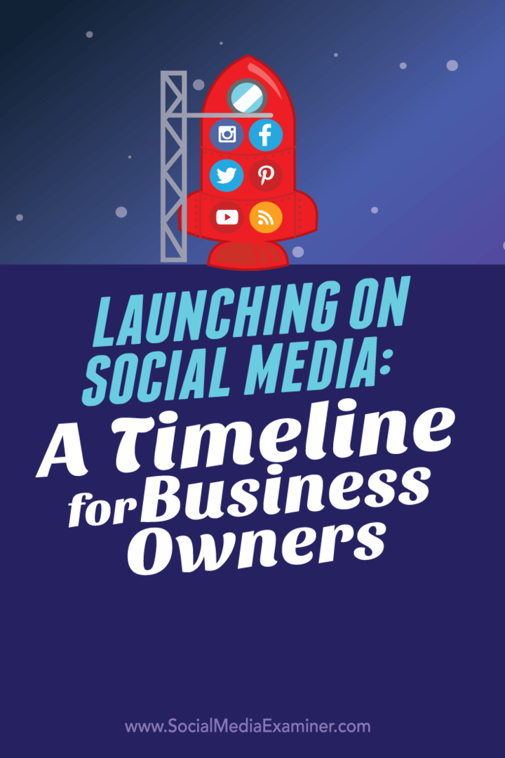 Paleidimas socialinėje žiniasklaidoje: verslo savininkų laiko juosta: socialinės žiniasklaidos ekspertas
