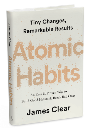 Jameso Clearo knygos viršelis „Atomic Habits“