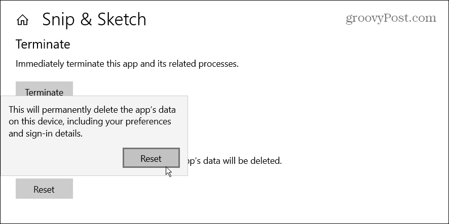 Pataisykite „Snip“ ir „Sketch“ neveikiančius „Windows“.
