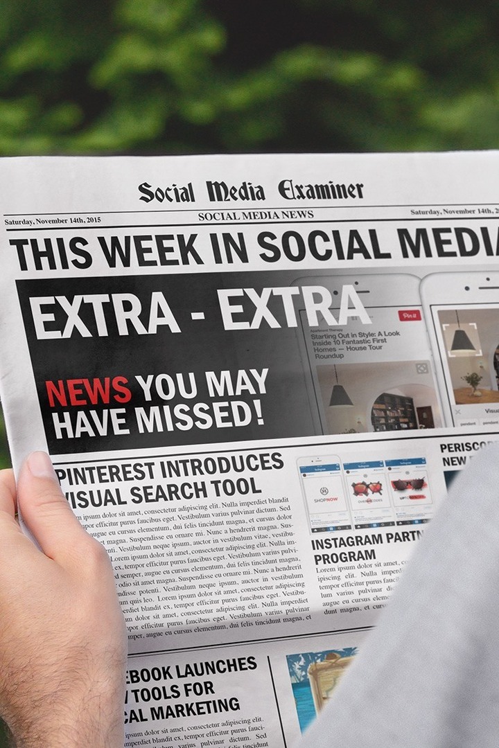 socialinių tinklų eksperto savaitės naujienos 2015 m. lapkričio 14 d