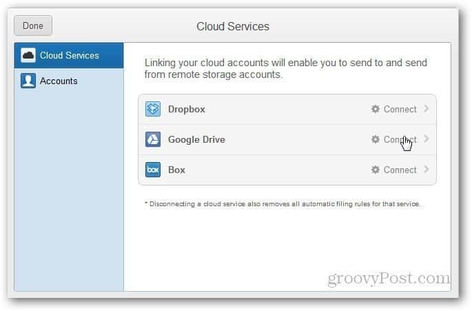 Automatiškai siųsti „Gmail“ priedus į „Google“ diską, „Dropbox“ ir „Box“