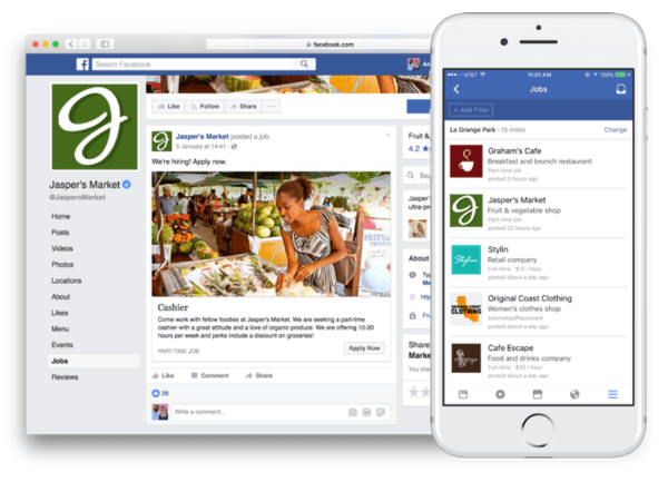 „Facebook“ pristato naujas funkcijas, leidžiančias skelbti darbą ir taikyti jį tiesiogiai „Facebook“.